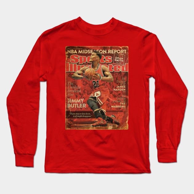 COVER SPORT - SPORT ILLUSTRATED - JIMMY BUTLER THE UNLIKELY BREAKOUT STAR Long Sleeve T-Shirt by FALORI